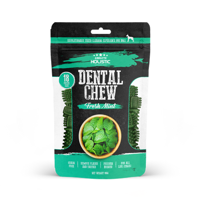 [As Low As $6 Each] Absolute Holistic Mint Petite Dental Chew Value Pack for Dogs 160g