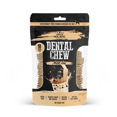[As Low As $6 Each] Absolute Holistic Milk Tea Petite Dental Chew Value Pack for Dogs 160g
