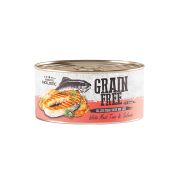 Absolute Holistic Grain Free Wet Cat Food (White Meat Tuna & Salmon) 80g