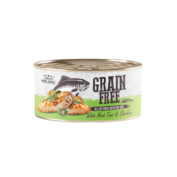 Absolute Holistic Grain Free Wet Cat Food (White Meat Tuna & Chicken) 80g