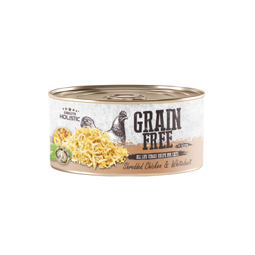 Absolute Holistic Grain Free Wet Cat Food (Shredded Chicken & Whitebait) 80g