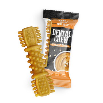 Absolute Holistic Peanut Butter Dental Chew for Dogs (4 inches)