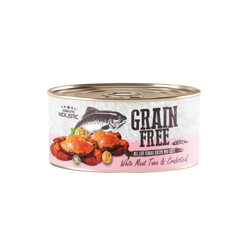 Absolute Holistic Grain Free Wet Cat Food (White Meat Tuna & Crabstick) 80g