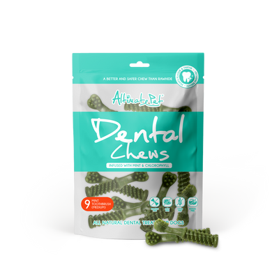 [As Low As $6.50 Each] Altimate Pet Dental Chew Mint Medium Toothbrush for Dogs 150g (9pcs)