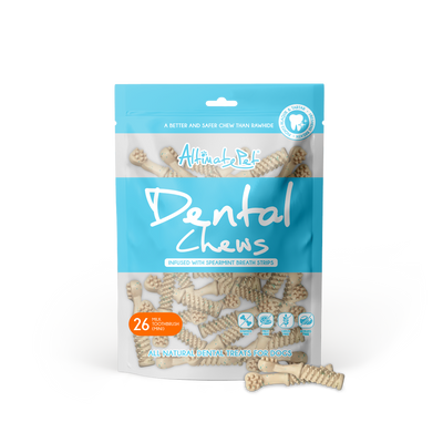 [As Low As $6.50 Each] Altimate Pet Dental Chew Milk Mini Toothbrush for Dogs 150g (26pcs)