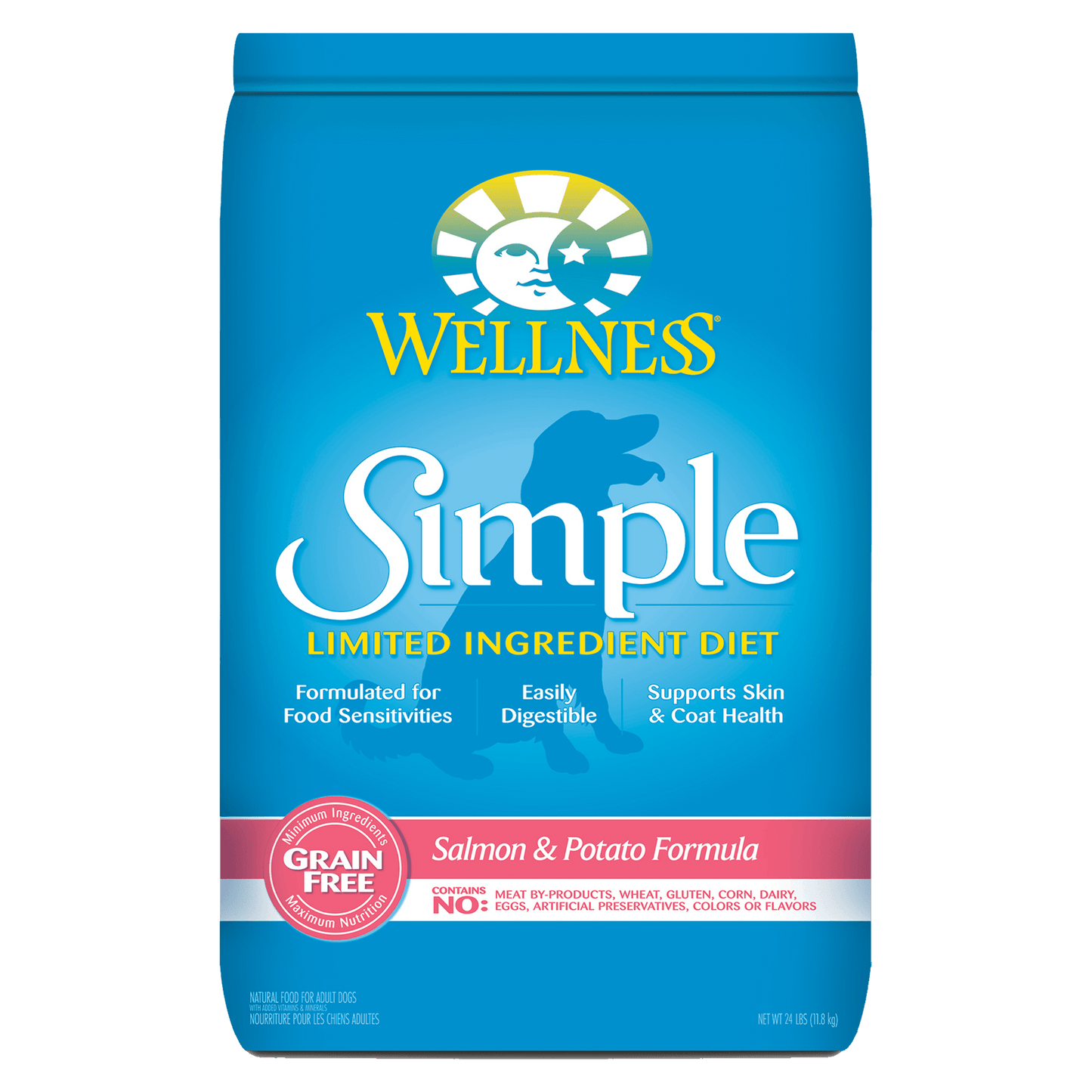 Wellness Simple Salmon & Potato Grain Free Dry Dog Food (2 Sizes)