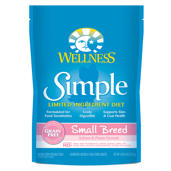 Wellness Simple Small Breed Salmon & Potato Grain Free Dry Dog Food 4.5lb