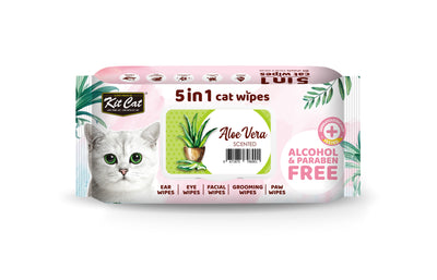 [As Low As $3.48 Each] Kit Cat 5 in 1 Aloe Vera Cat Wipes