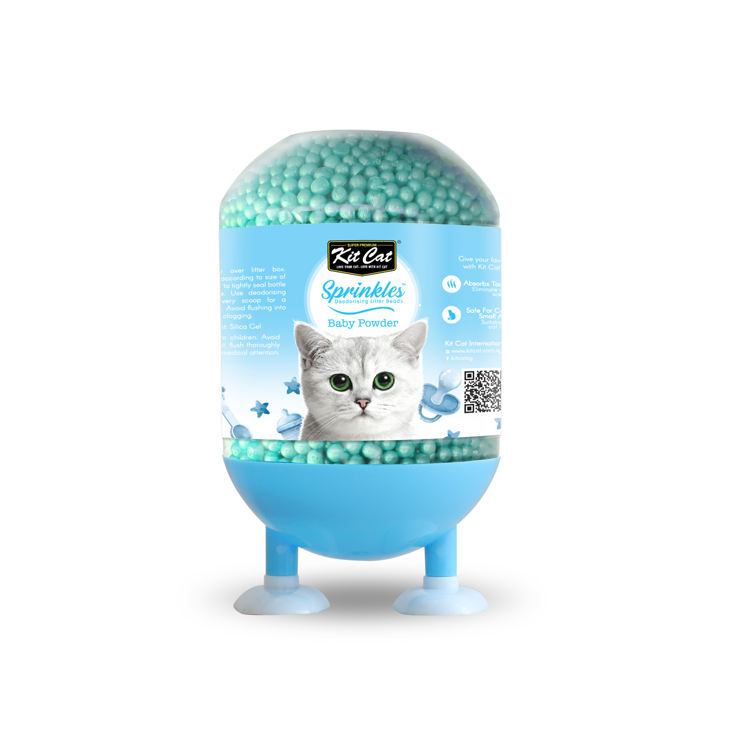 Kit Cat Sprinkles Baby Powder Cat Litter Deodoriser 240g