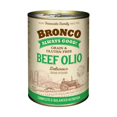 Bronco Beef Olio Dog Canned Food 390g