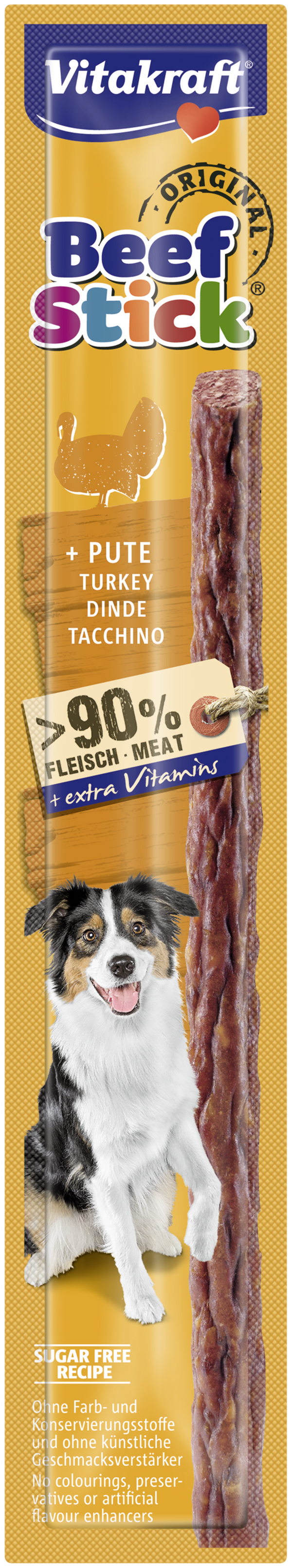 Vitakraft Beef Stick Turkey Dog Treats 1pc