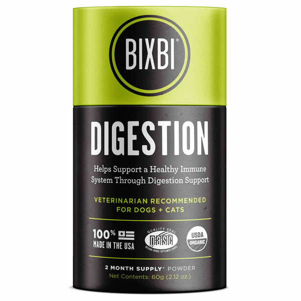 BIXBI Digestion Support Organic Mushroom Dog & Cat Supplement 60g