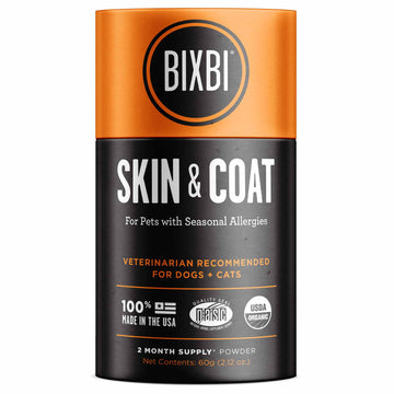 BIXBI Skin & Coat Support Organic Mushroom Dog & Cat Supplement 60g