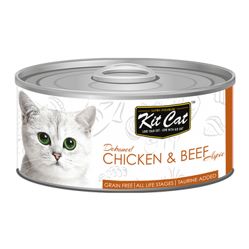 Kit Cat Deboned Chicken & Beef Wet Cat Food Topper 80g