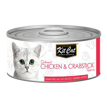 Kit Cat Deboned Chicken & Crabstick Wet Cat Food Topper 80g