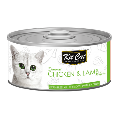 [As Low As $0.91 Each] Kit Cat Deboned Chicken & Lamb Wet Cat Canned Food 80g
