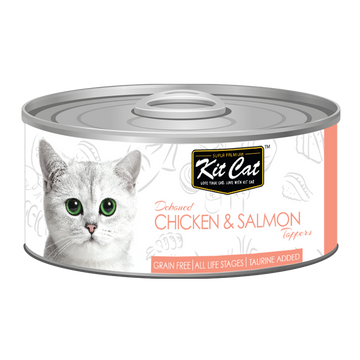 Kit Cat Deboned Chicken & Salmon Wet Cat Food Topper 80g