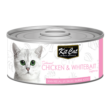 Kit Cat Deboned Chicken & Whitebait Wet Cat Food Topper 80g