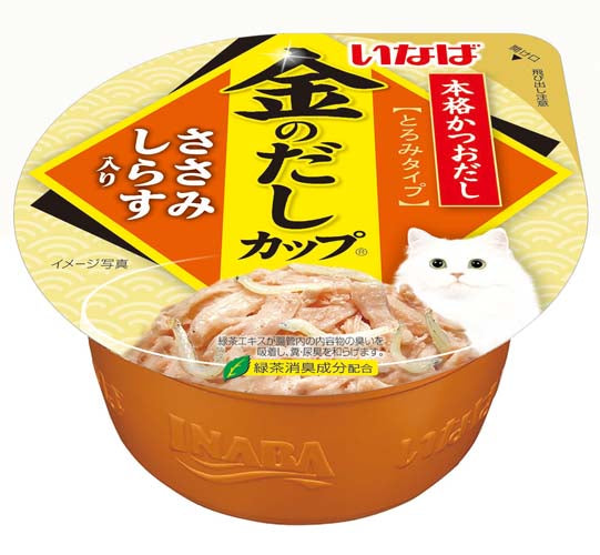 Ciao Kinnodashi Cup Chicken Fillet in Gravy Topping Shirasu Cat Wet Food 70g