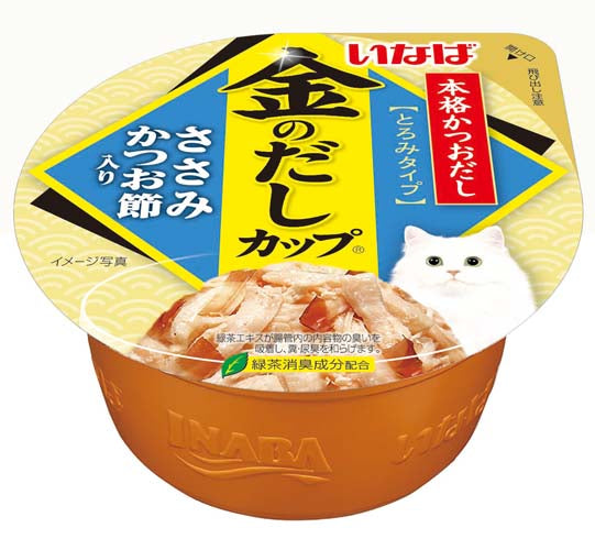 Ciao Kinnodashi Cup Chicken Fillet in Gravy Topping Dried Bonito Cat Wet Food 70g