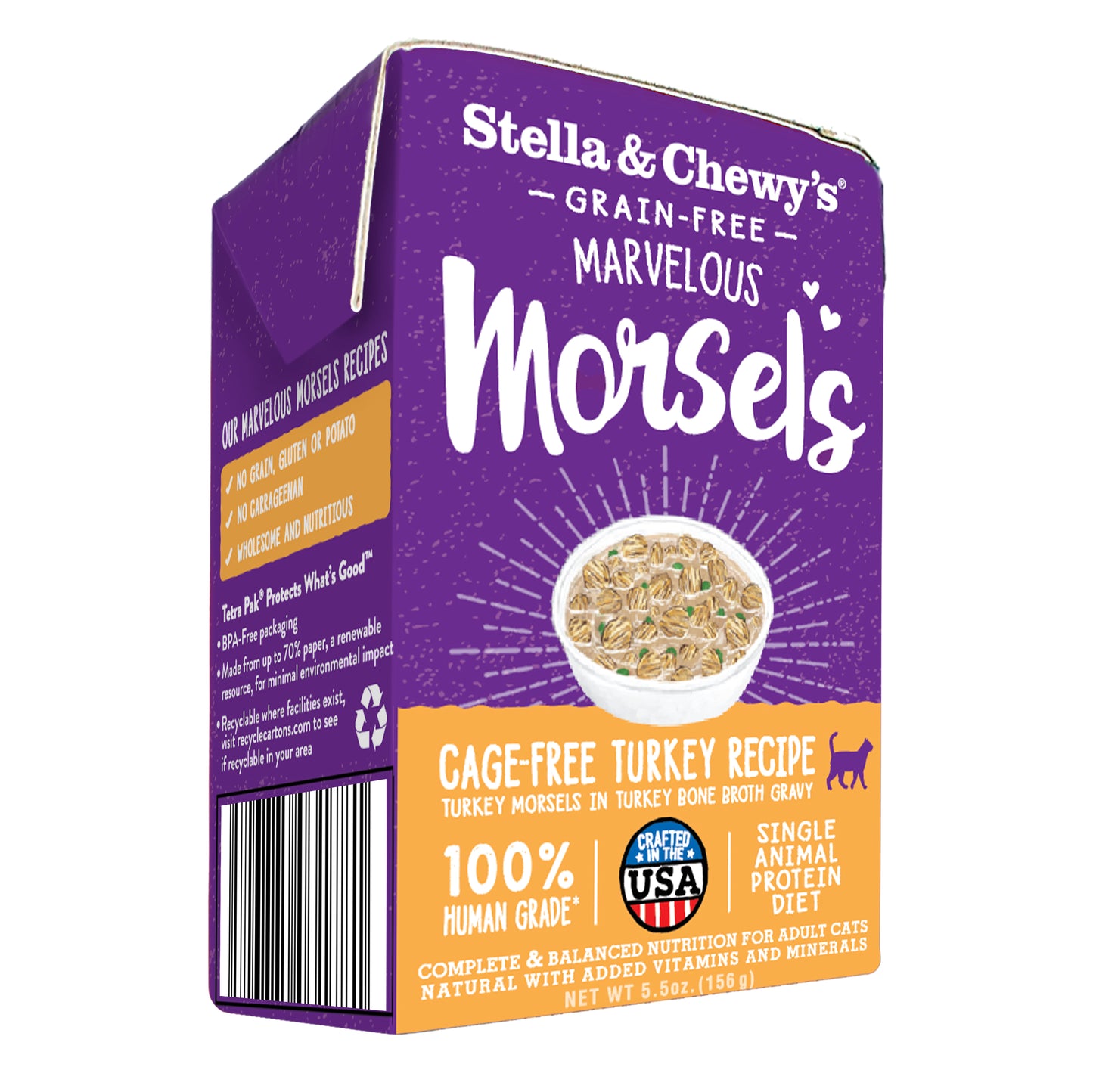 Stella & Chewy’s Marvelous Morsels Cage-Free Turkey Wet Cat Food 5.5oz