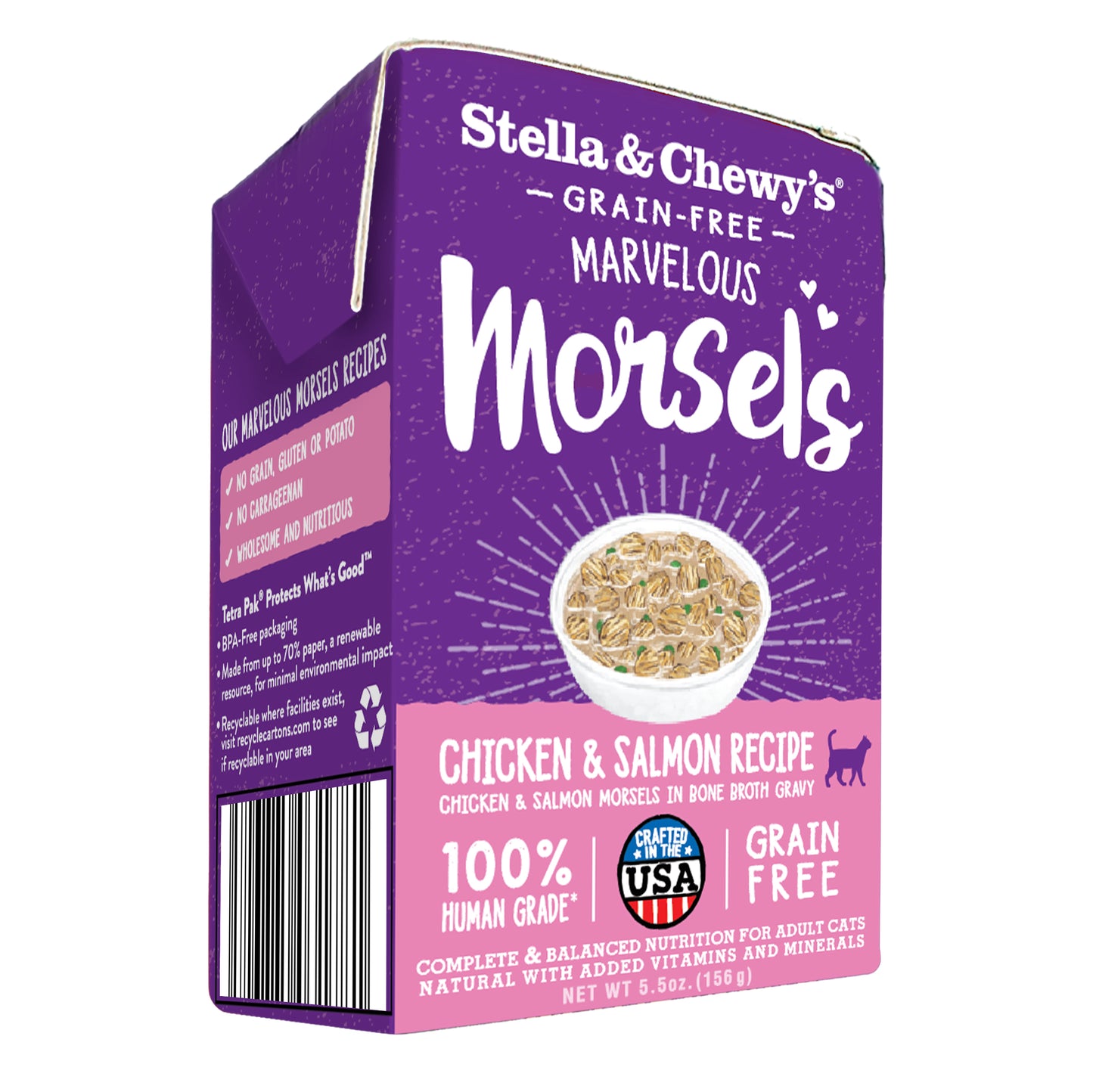 Stella & Chewy’s Marvelous Morsels Chicken & Salmon Medley Wet Cat Food 5.5oz