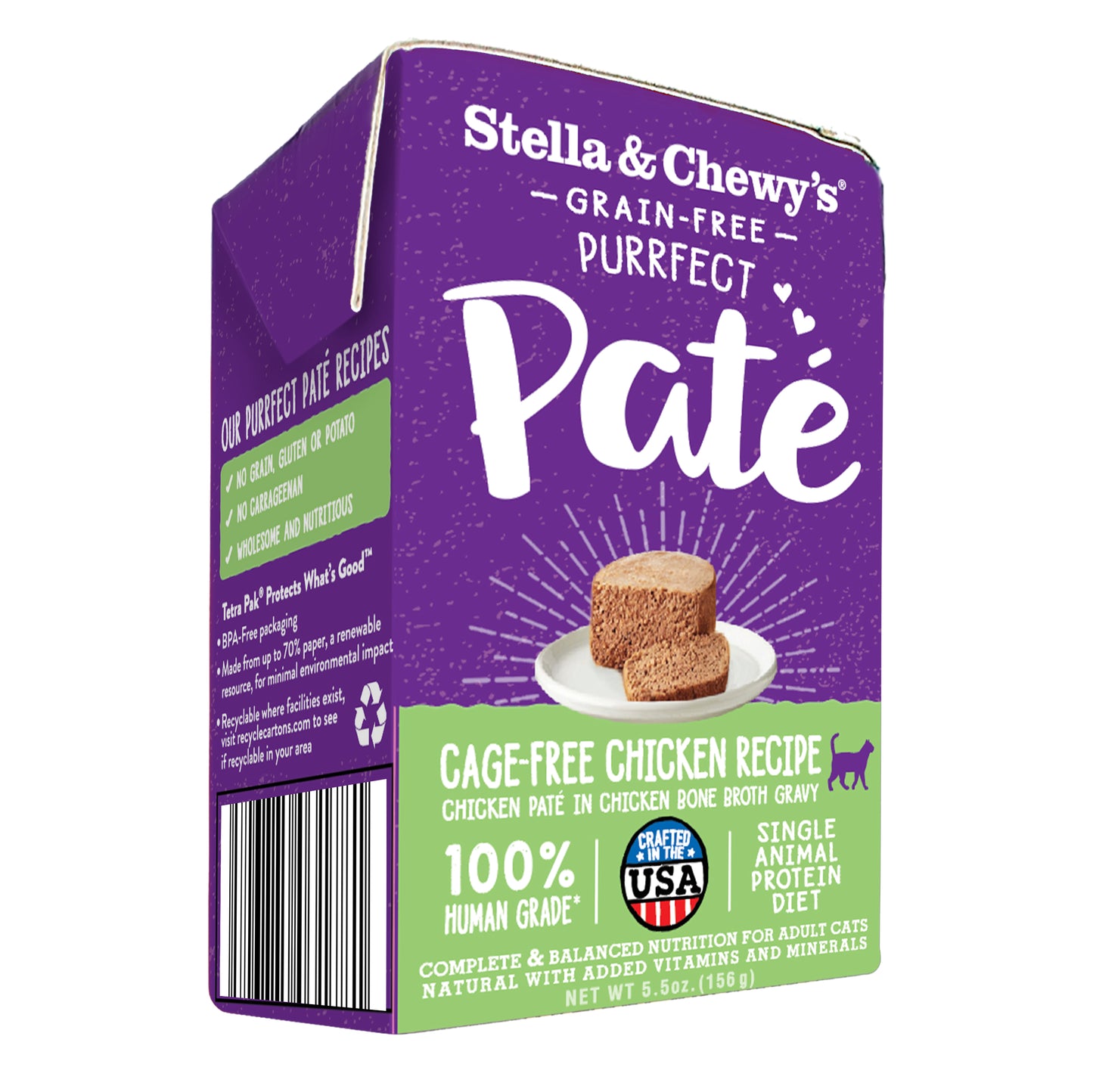 Stella & Chewy’s Purrfect Pate Cage-Free Chicken Wet Cat Food 5.5oz