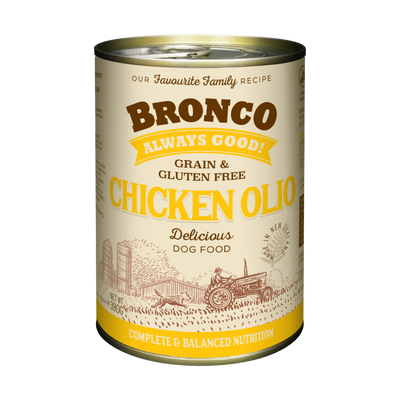 Bronco Chicken Olio Dog Canned Food 390g