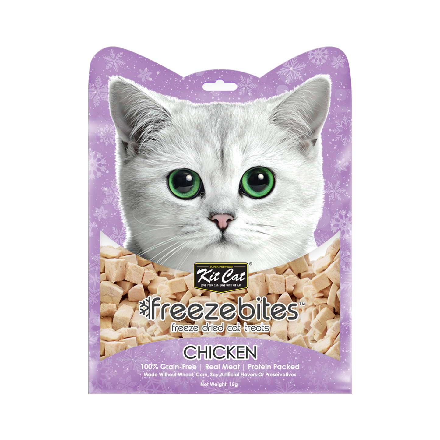 [5 for $16.50] Kit Cat Freeze Bites Chicken Freeze Dried Cat Treats 15g