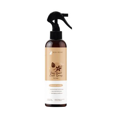 Kin+Kind Coat Spray for Dog Smells (Almond + Vanilla) 12oz