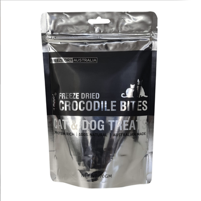 Freeze Dry Australia Freeze Dried Crocodile Bites Cat and Dog Treats 70g