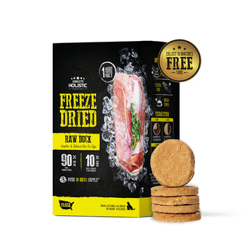 Absolute Holistic Freeze Dried Raw Duck Patties Dog Food 14oz