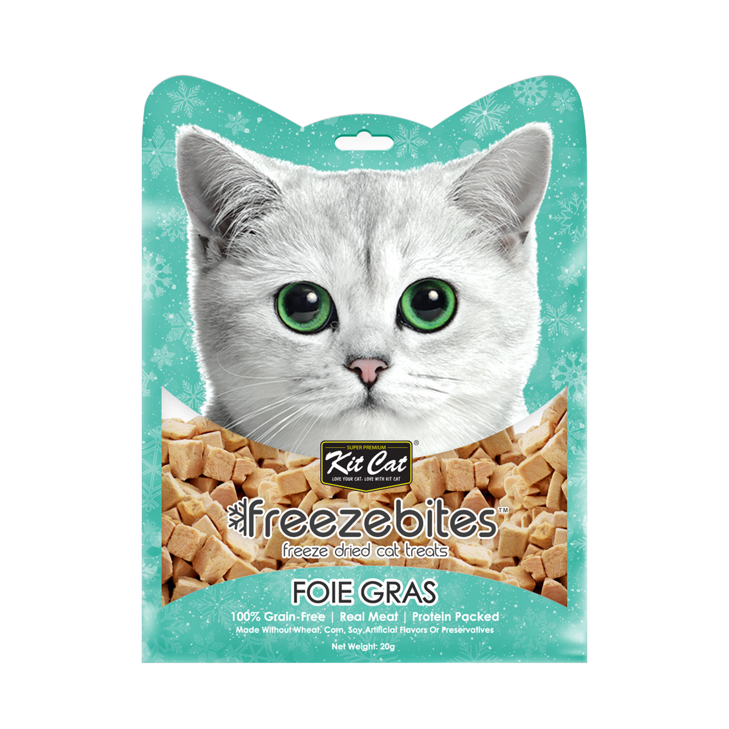[5 for $16.50] Kit Cat Freeze Bites Foie Gras Freeze Dried Cat Treats 15g