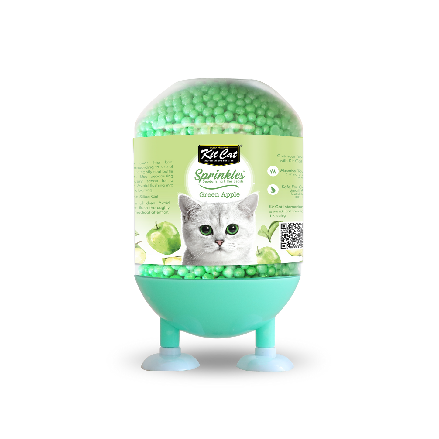 Kit Cat Sprinkles Green Apple Cat Litter Deodoriser 240g