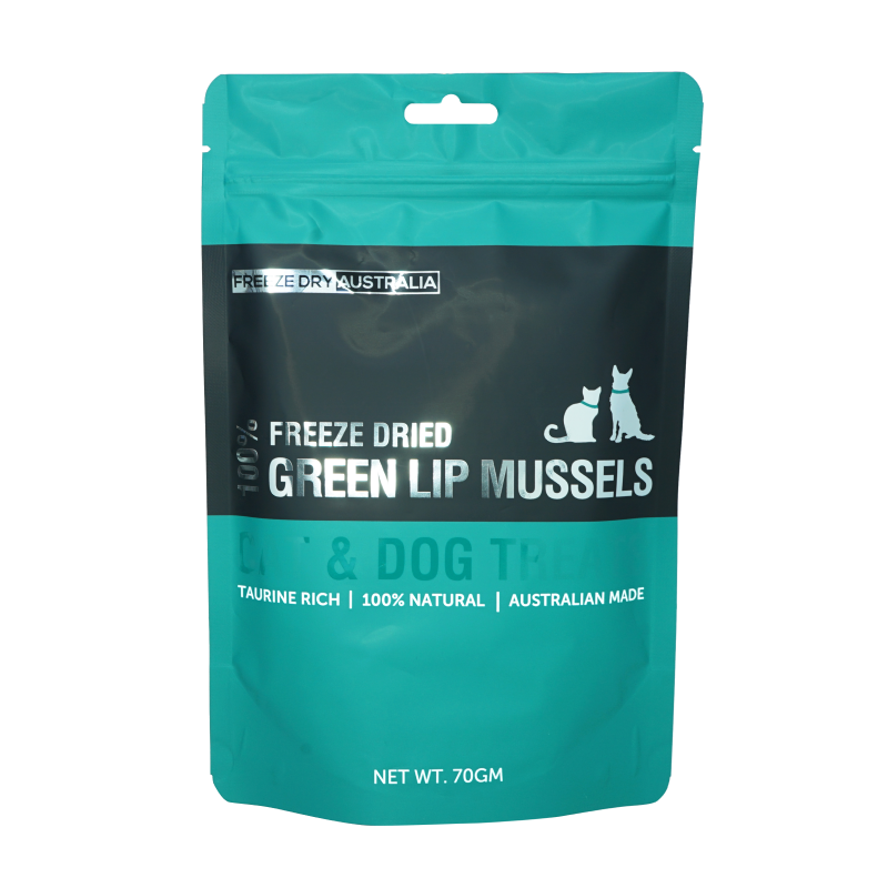 Freeze Dry Australia Freeze Dried Green Lip Mussels Cat and Dog Treats 70g