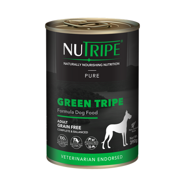 Nutripe Pure Green Tripe Adult Dog Canned Food 95g & 390g