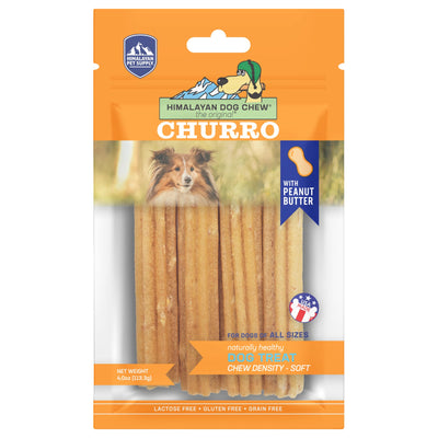 Himalayan Pet Supply Churro Cheese with Peanut Butter Dog Chew Soft Density Treats