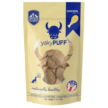 Himalayan Pet Supply YakyPuff Cheese with Chicken Dog Chew Treats