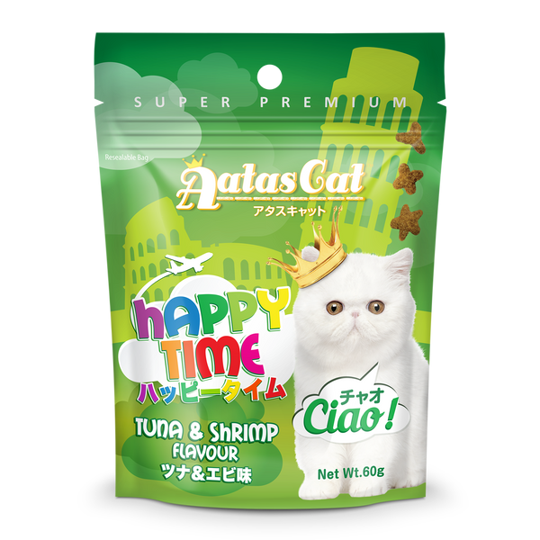 Aatas Cat Happy Time Ciao! Tuna & Shrimp Cat Treat