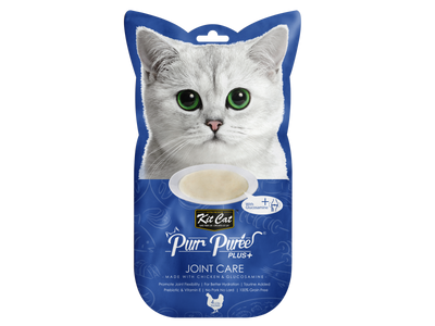 [As Low As $3.30 Each] Kit Cat Purr Puree Plus+ Chicken & Glucosamine (Joint Care) Cat Treat 60g
