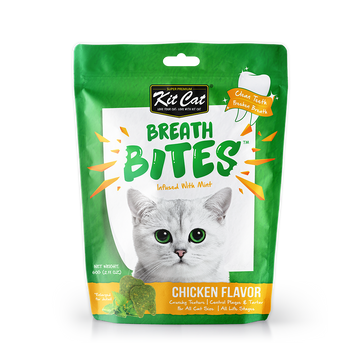 Kit Cat Breath Bites Mint & Chicken Cat Treats 60g (Bundle of 3)
