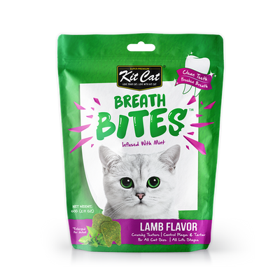 [As Low As $2.80 Each] Kit Cat Breath Bites Mint & Lamb Cat Treats 60g