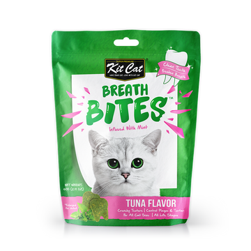 Kit Cat Breath Bites Mint & Tuna Cat Treats 60g (Bundle of 3)