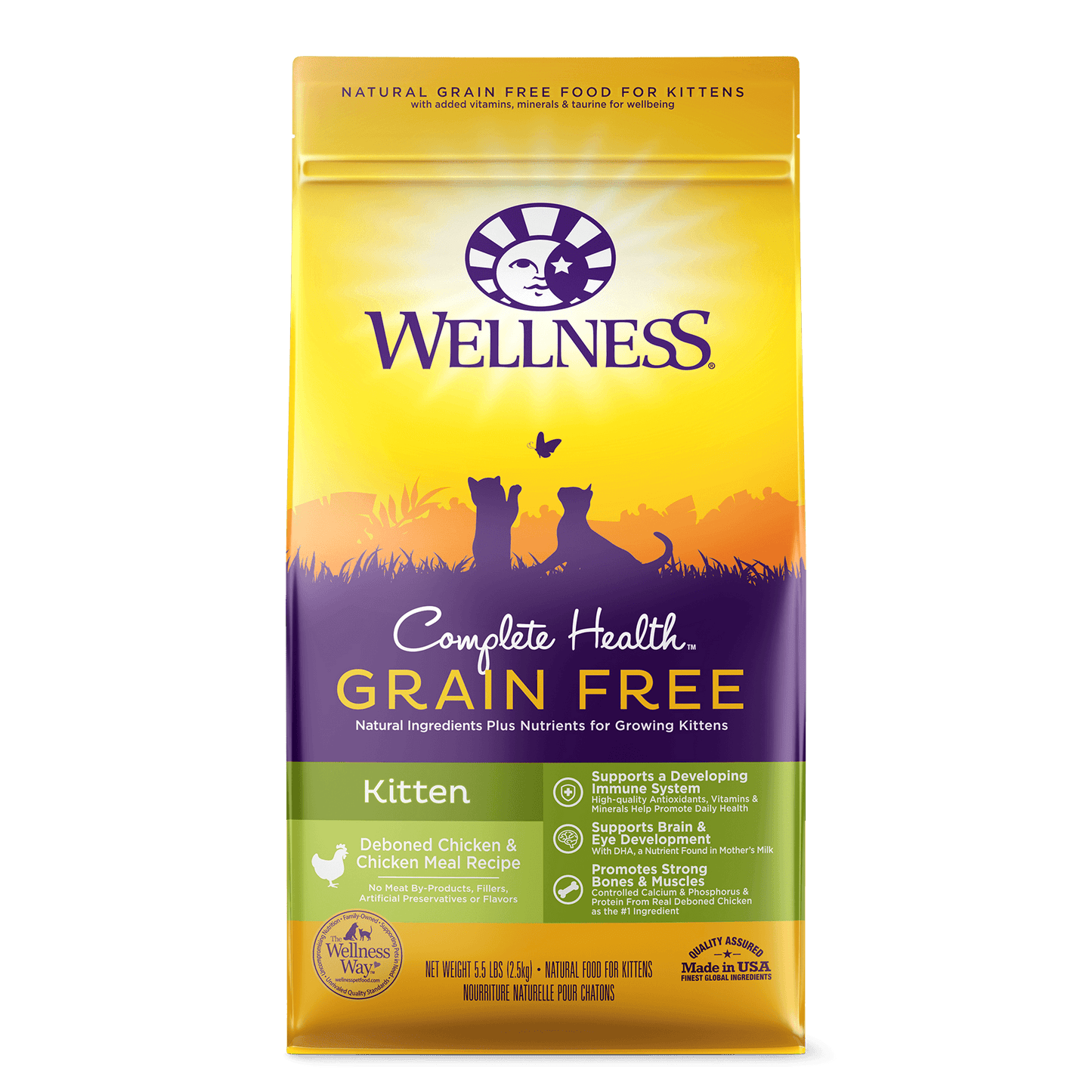 Wellness Complete Health Kitten Grain Free Dry Cat Food 5.5lb