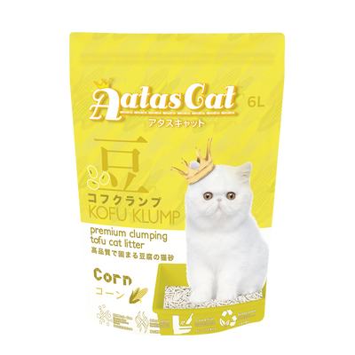 Aatas Cat Kofu Klump Tofu Cat Litter Corn 6L