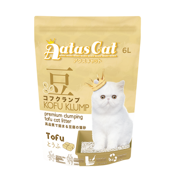 Aatas Cat Kofu Klump Tofu Cat Litter Tofu 6L