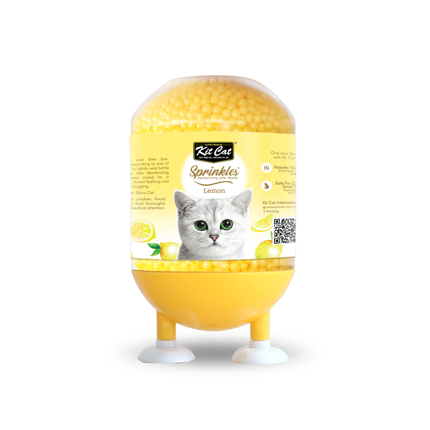 Kit Cat Sprinkles Lemon Cat Litter Deodoriser 240g