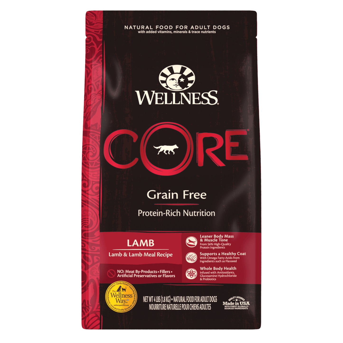 Wellness CORE Grain Free Lamb Dry Dog Food (2 Sizes)
