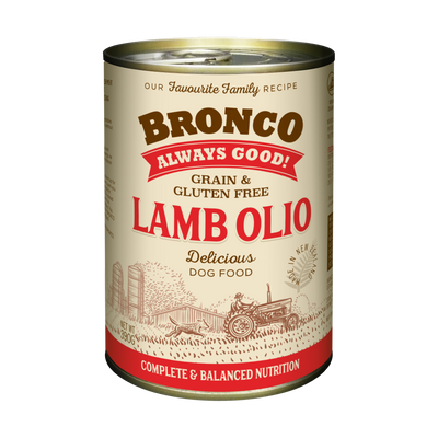 Bronco Lamb Olio Dog Canned Food 390g