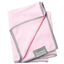 FuzzYard Pink with Grey Trim Microfibre Towel for Dogs